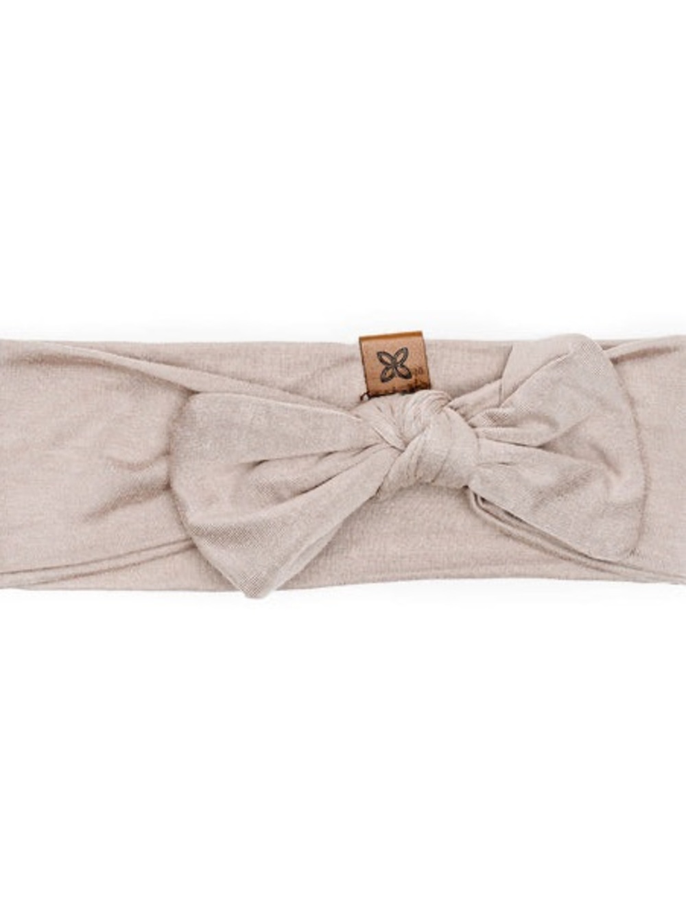 NWT Papillon Bebe Knotted Bow Headband in Fawn